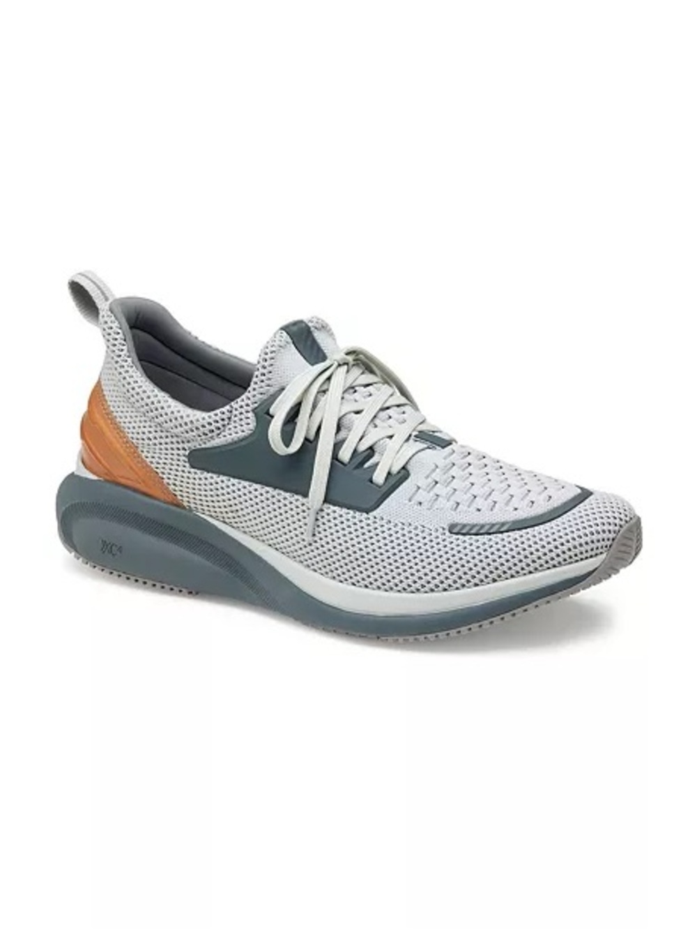 Johnston & Murphy XC4 TR-1 Sport Hybrid Shoes Men’s 8.5 Gray Knit Leather Heel